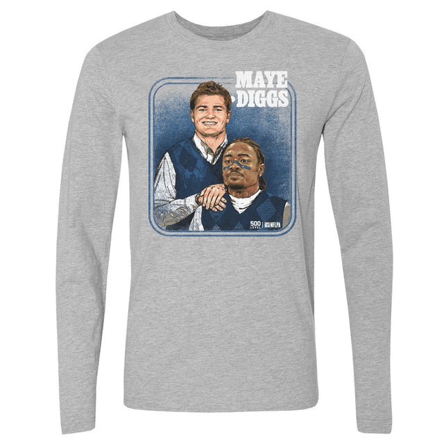 Drake Maye Men's Long Sleeve T-Shirt | 500 LEVEL