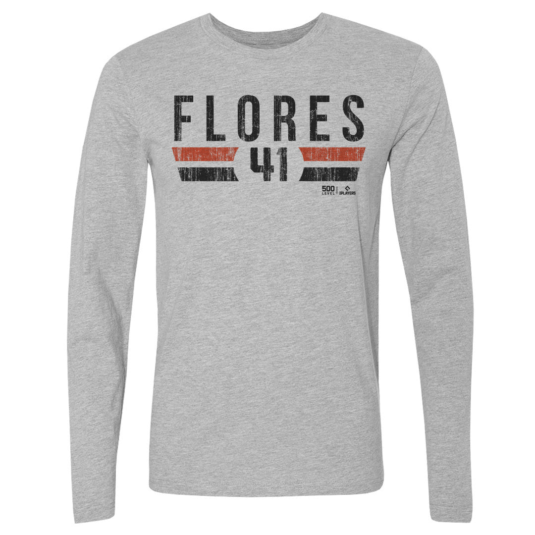 Wilmer Flores Men's Long Sleeve T-Shirt | 500 LEVEL