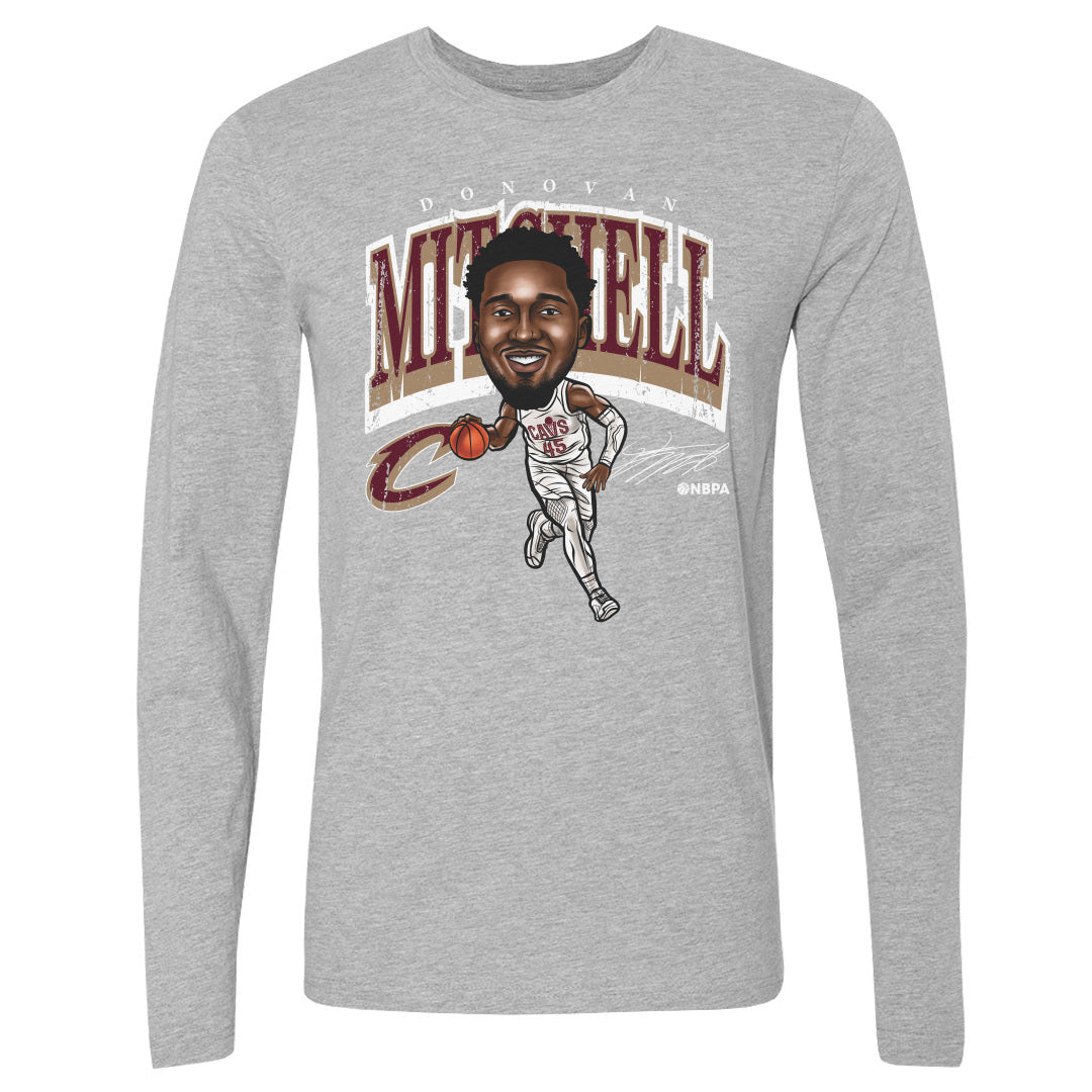 Donovan Mitchell Men's Long Sleeve T-Shirt | 500 LEVEL