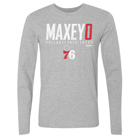Tyrese Maxey Men's Long Sleeve T-Shirt | 500 LEVEL