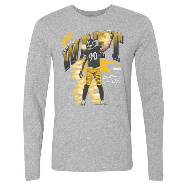 T.J. Watt Men's Long Sleeve T-Shirt | 500 LEVEL