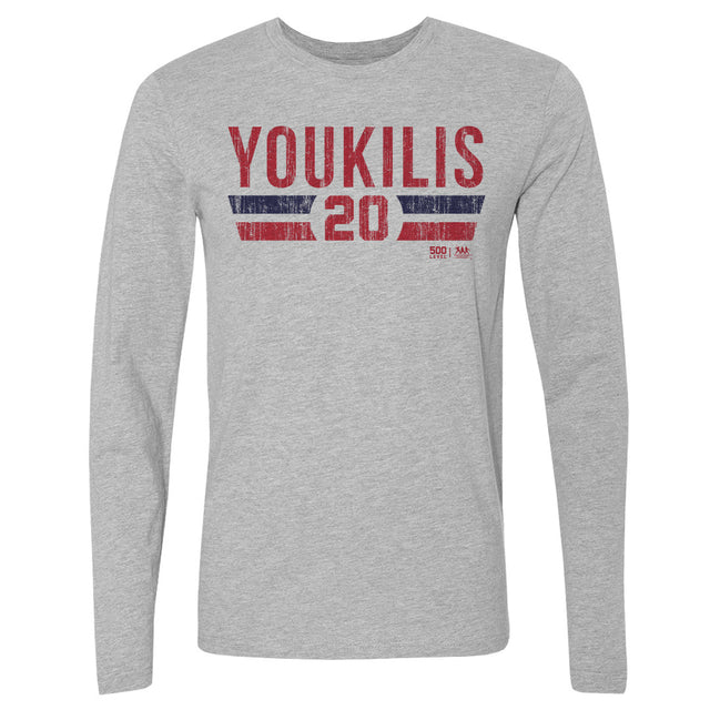 Kevin Youkilis Men's Long Sleeve T-Shirt | 500 LEVEL