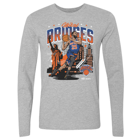 Mikal Bridges Men's Long Sleeve T-Shirt | 500 LEVEL