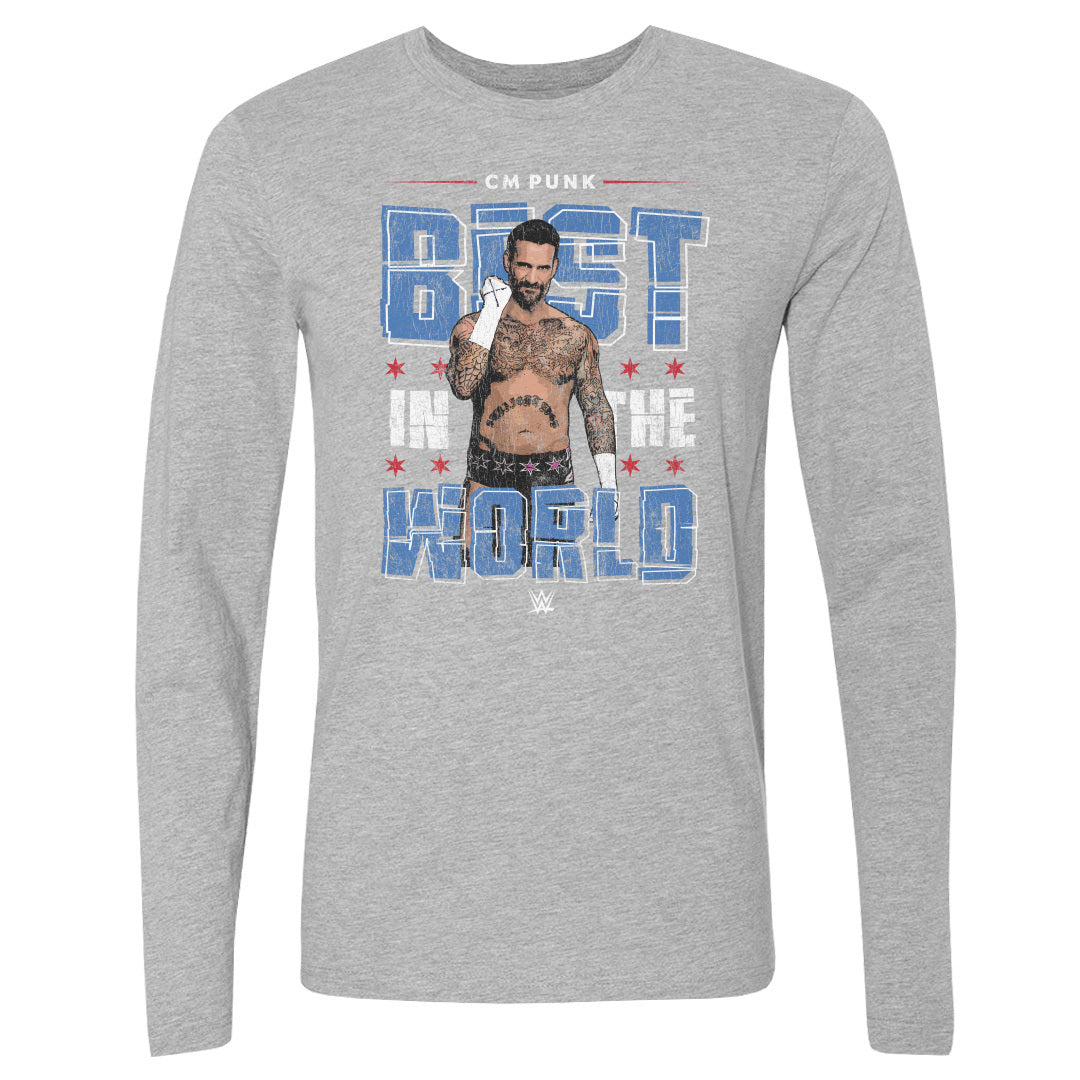 CM Punk Men's Long Sleeve T-Shirt | 500 LEVEL
