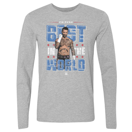 CM Punk Men's Long Sleeve T-Shirt | 500 LEVEL
