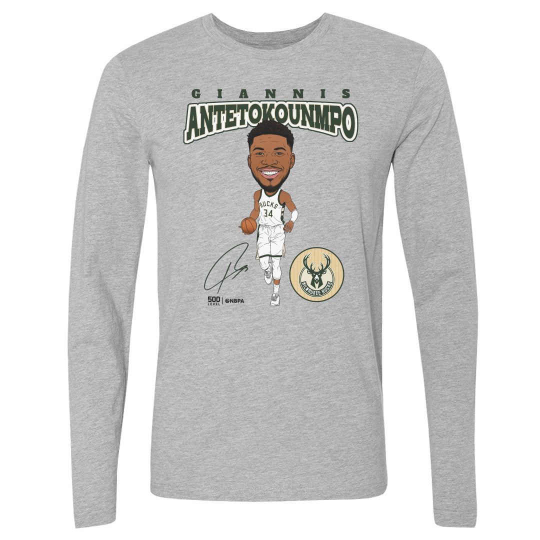 Giannis Antetokounmpo Men's Long Sleeve T-Shirt | 500 LEVEL