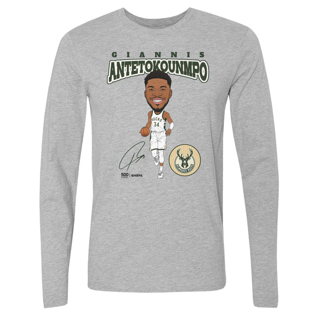 Giannis Antetokounmpo Men's Long Sleeve T-Shirt | 500 LEVEL