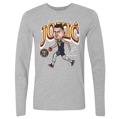Nikola Jokic Men's Long Sleeve T-Shirt | 500 LEVEL