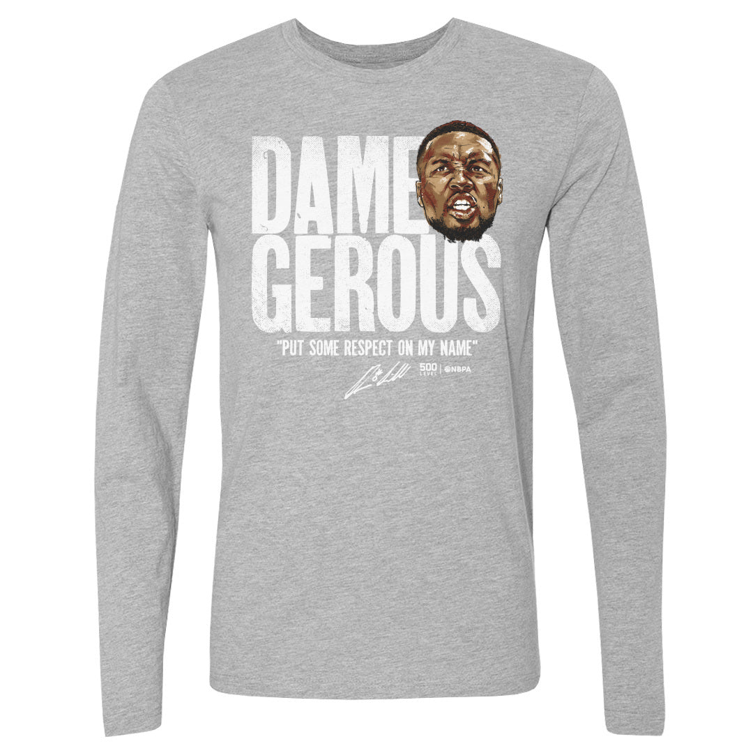 Damian Lillard Men's Long Sleeve T-Shirt | 500 LEVEL