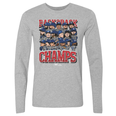 Los Angeles D Baseball Men's Long Sleeve T-Shirt | 500 LEVEL
