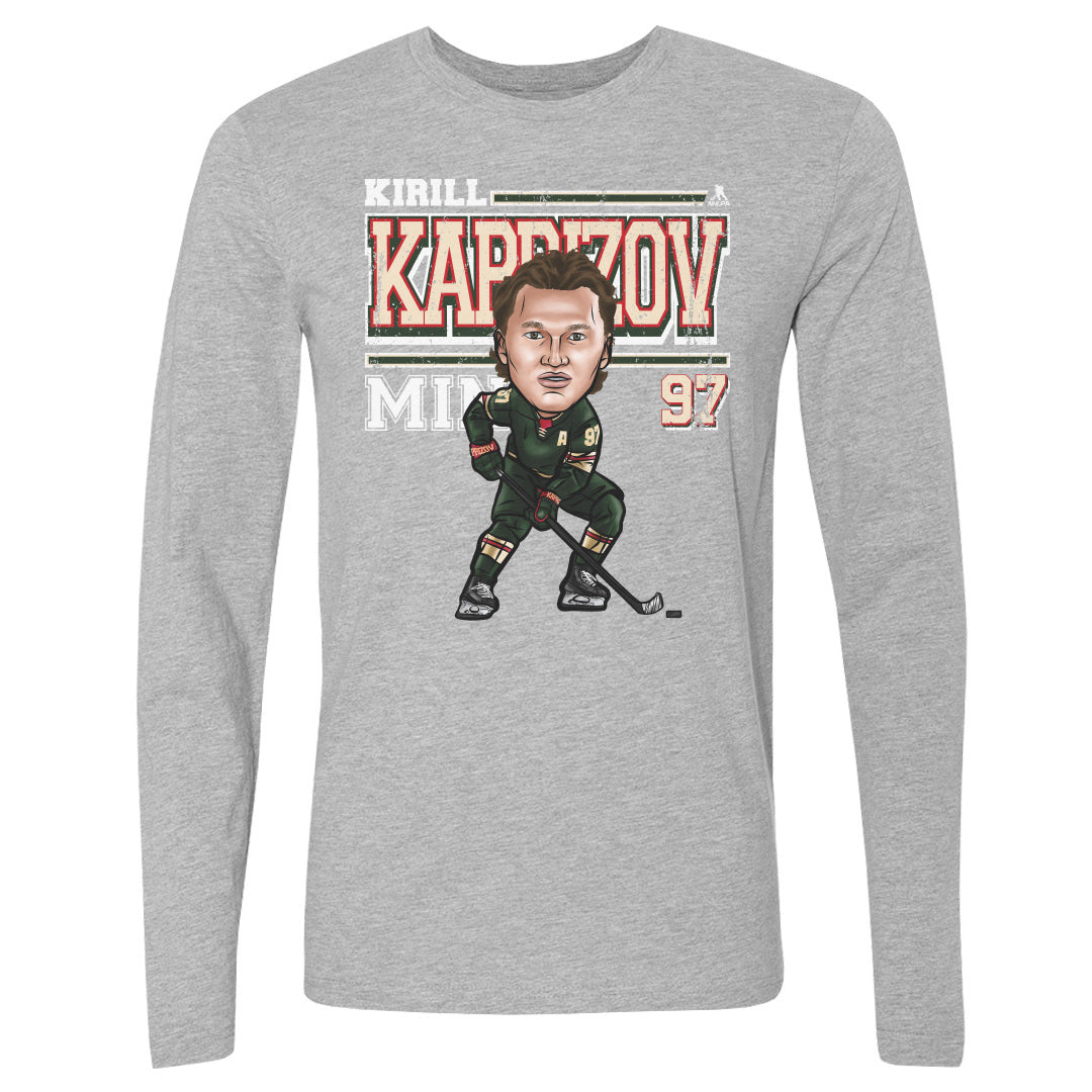 Kirill Kaprizov Men's Long Sleeve T-Shirt | 500 LEVEL