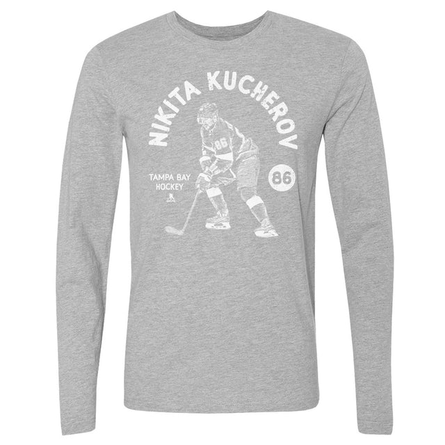 Nikita Kucherov Men's Long Sleeve T-Shirt | 500 LEVEL