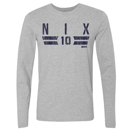 Bo Nix Men's Long Sleeve T-Shirt | 500 LEVEL