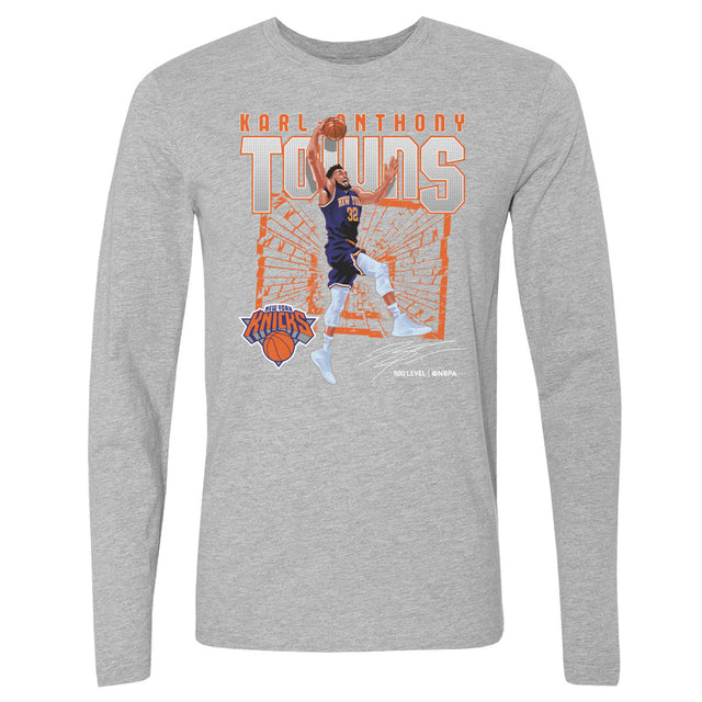 Karl-Anthony Towns Men's Long Sleeve T-Shirt | 500 LEVEL