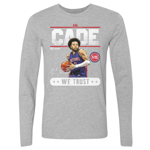 Cade Cunningham Men's Long Sleeve T-Shirt | 500 LEVEL