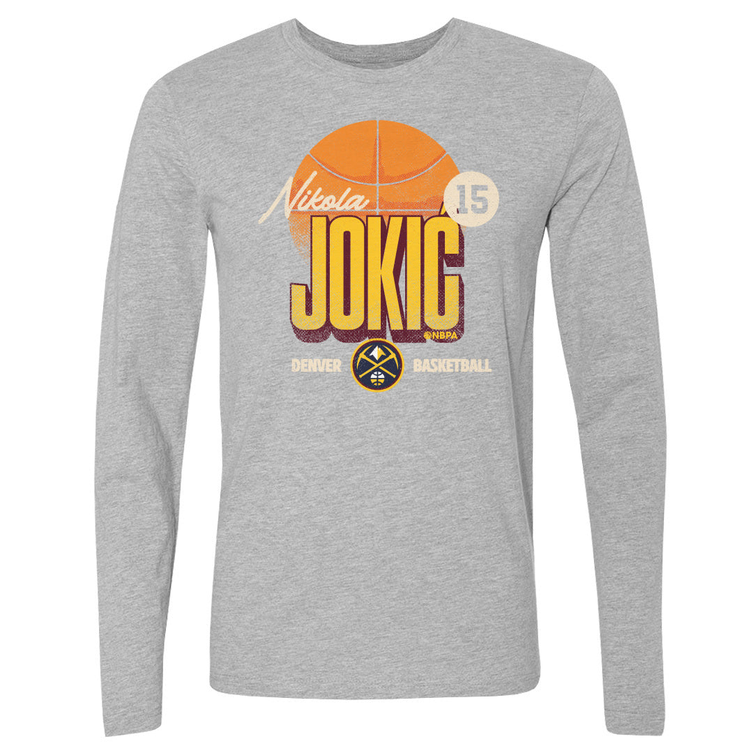 Nikola Jokic Men's Long Sleeve T-Shirt | 500 LEVEL