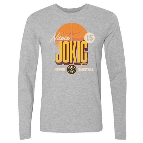 Nikola Jokic Men's Long Sleeve T-Shirt | 500 LEVEL