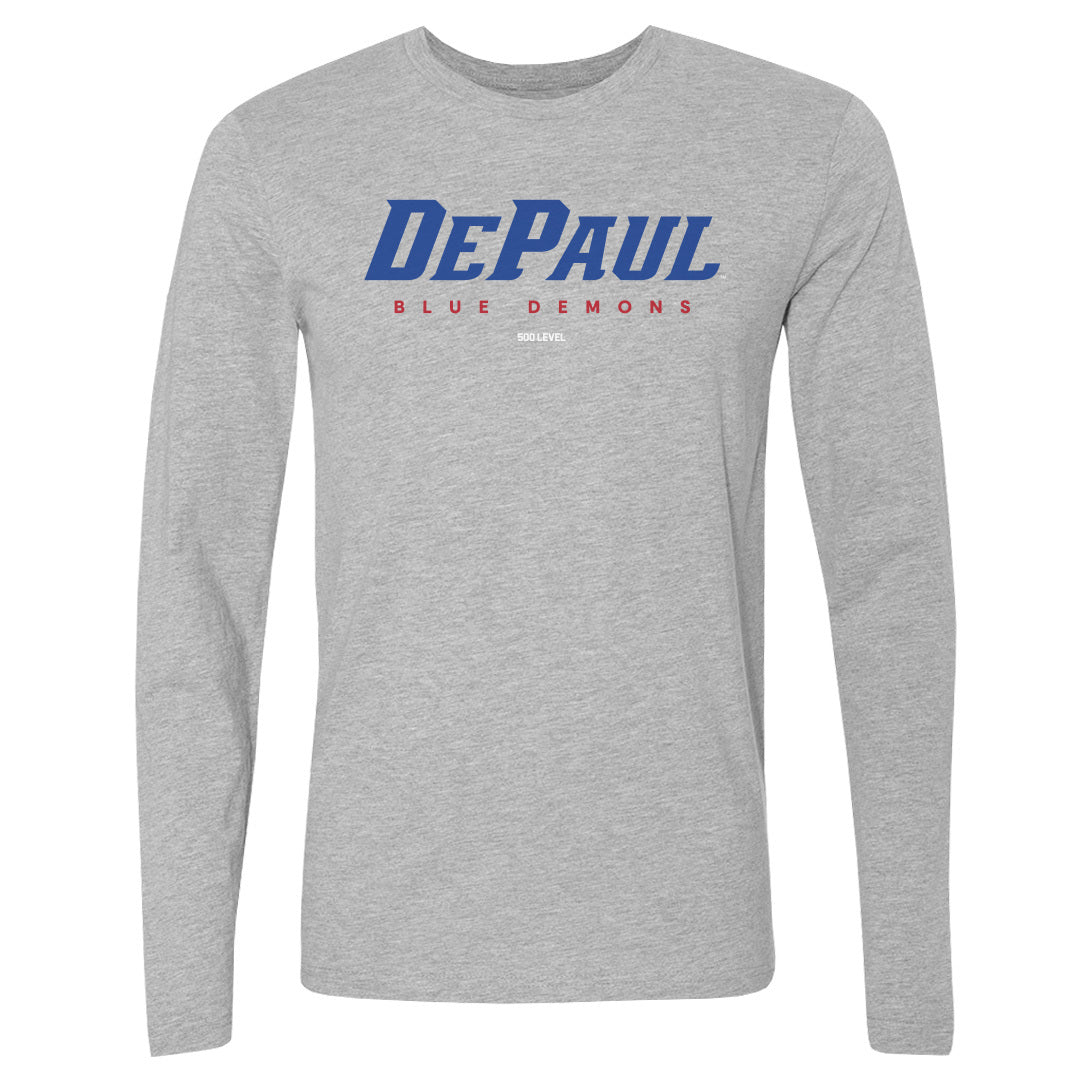 DePaul Blue Demons Men's Long Sleeve T-Shirt | 500 LEVEL