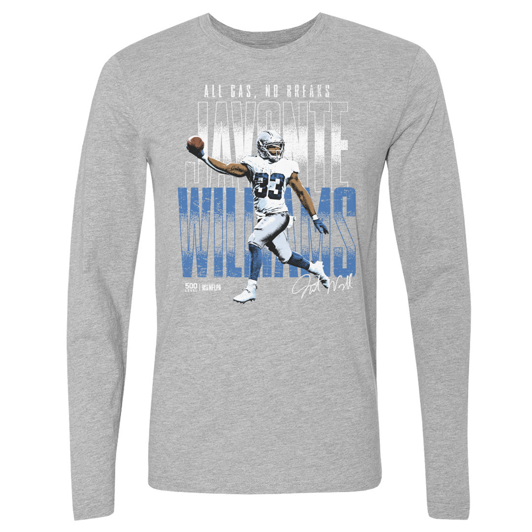 Javonte Williams Men's Long Sleeve T-Shirt | 500 LEVEL