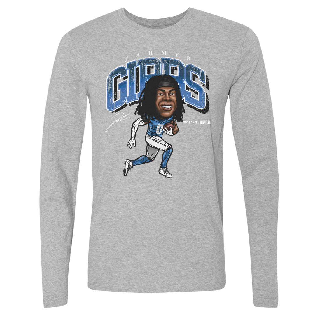 Jahmyr Gibbs Men's Long Sleeve T-Shirt | 500 LEVEL