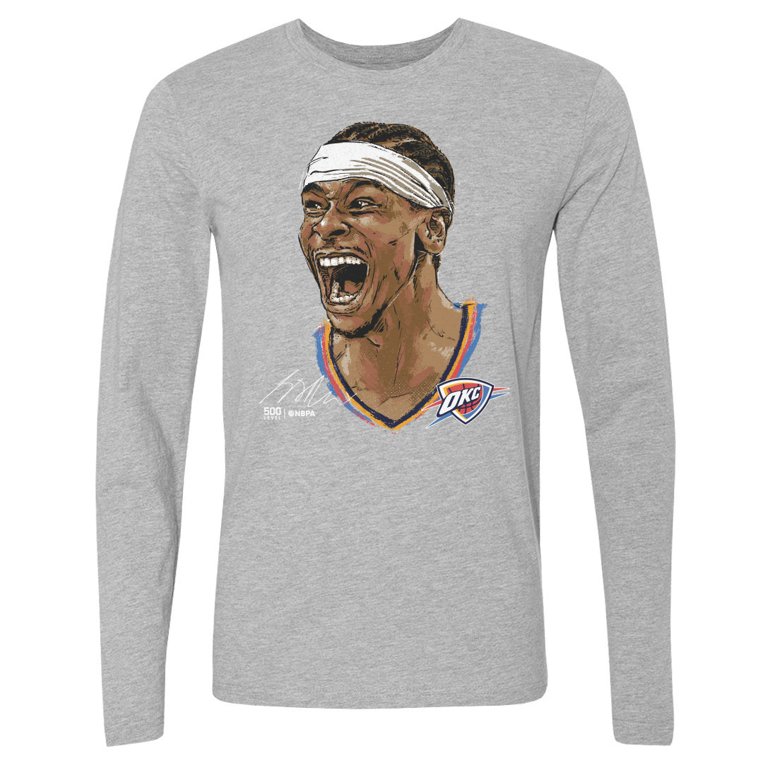 Shai Gilgeous-Alexander Men's Long Sleeve T-Shirt | 500 LEVEL