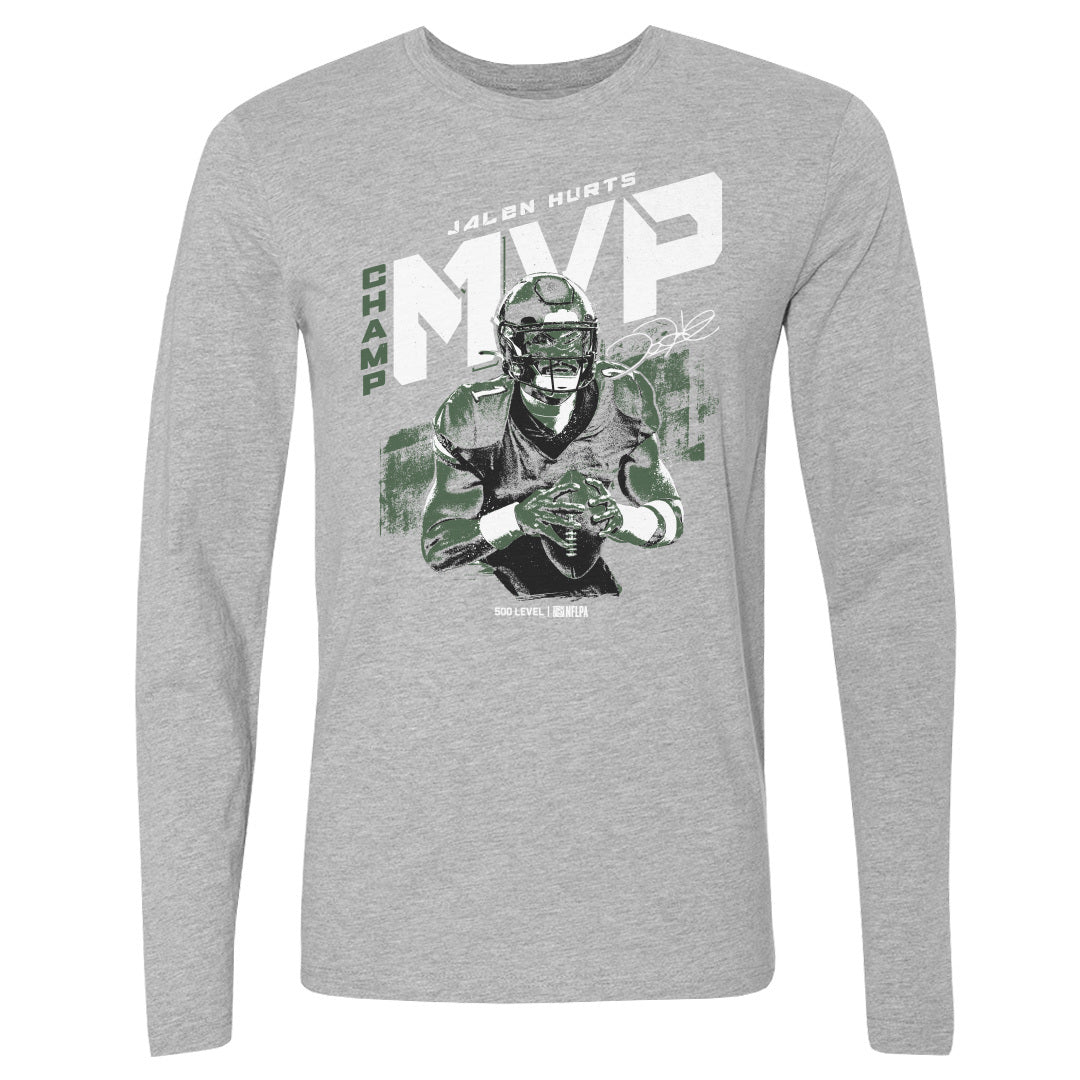 Jalen Hurts Men's Long Sleeve T-Shirt | 500 LEVEL