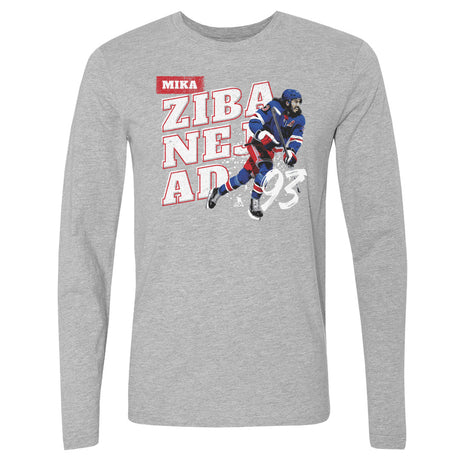 Mika Zibanejad Men's Long Sleeve T-Shirt | 500 LEVEL