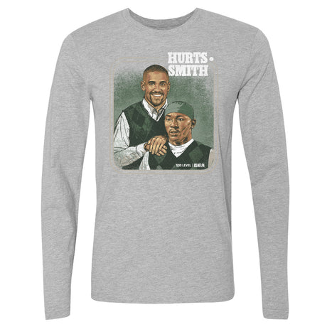 Jalen Hurts Men's Long Sleeve T-Shirt | 500 LEVEL