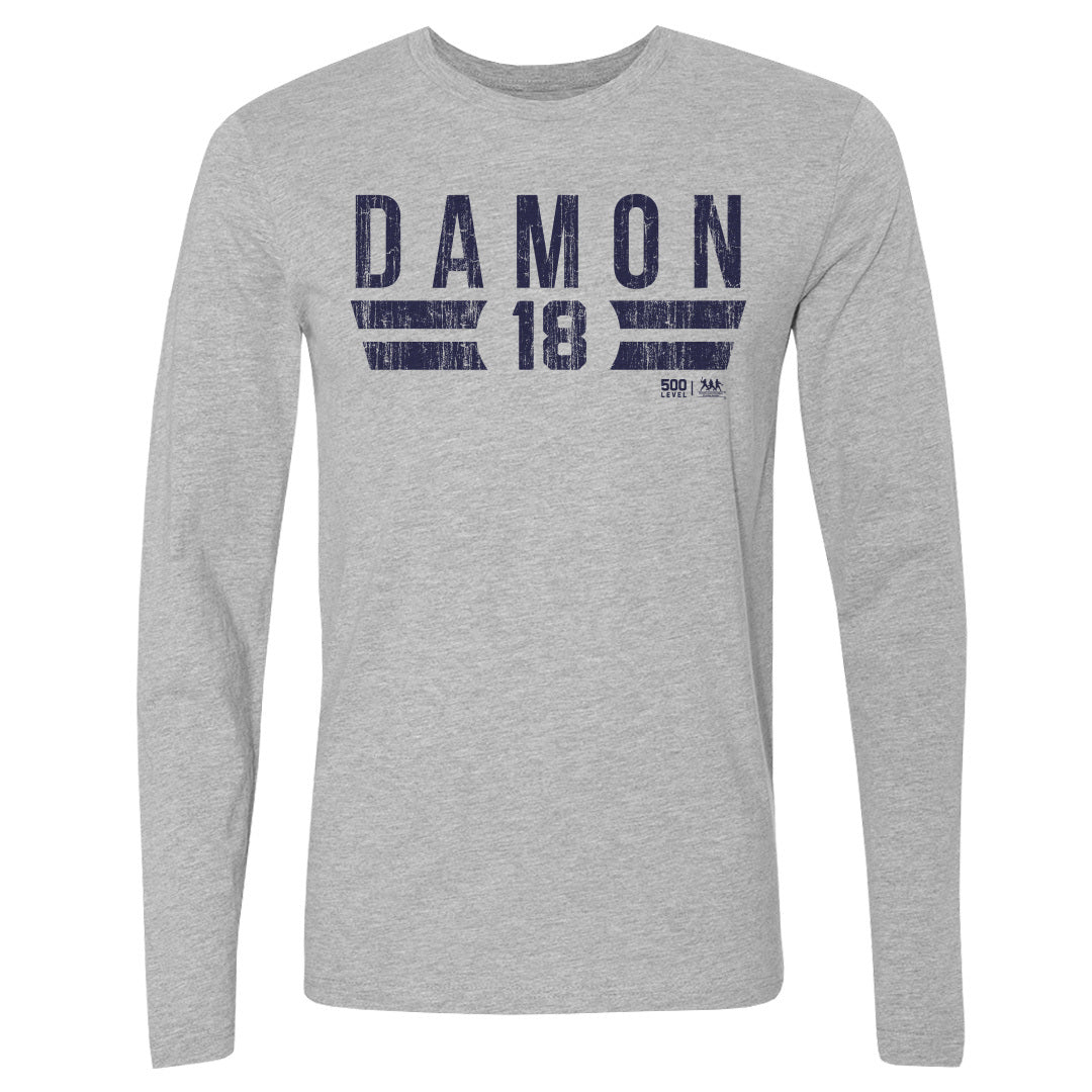 Johnny Damon Men's Long Sleeve T-Shirt | 500 LEVEL