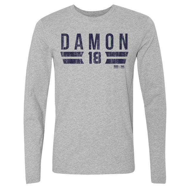 Johnny Damon Men's Long Sleeve T-Shirt | 500 LEVEL