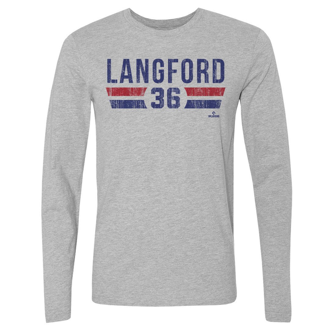 Wyatt Langford Men's Long Sleeve T-Shirt | 500 LEVEL