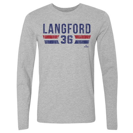 Wyatt Langford Men's Long Sleeve T-Shirt | 500 LEVEL
