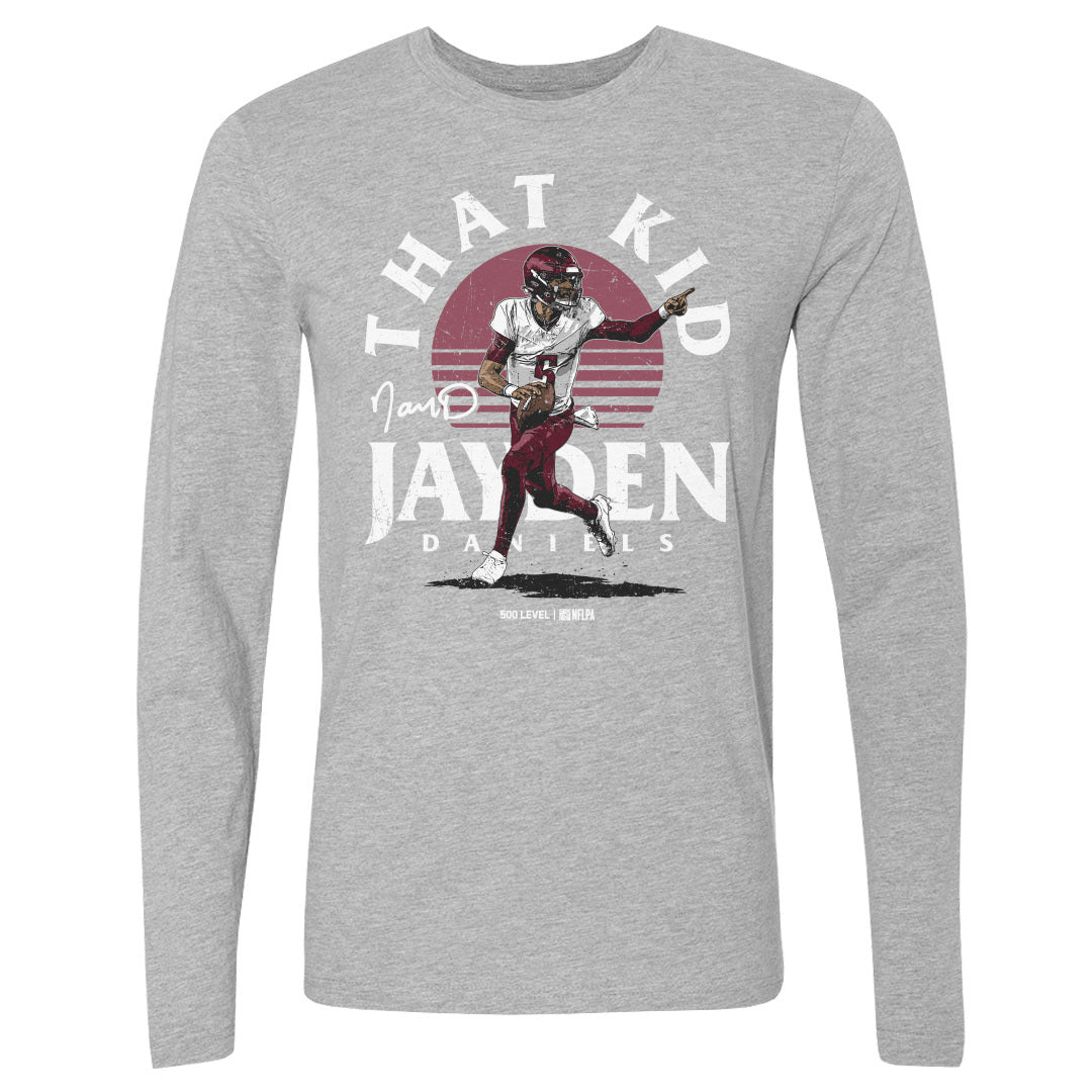 Jayden Daniels Men's Long Sleeve T-Shirt | 500 LEVEL