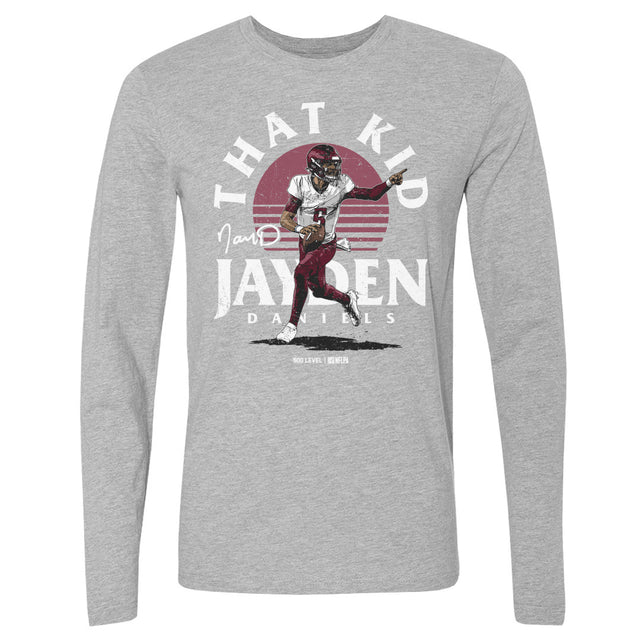 Jayden Daniels Men's Long Sleeve T-Shirt | 500 LEVEL