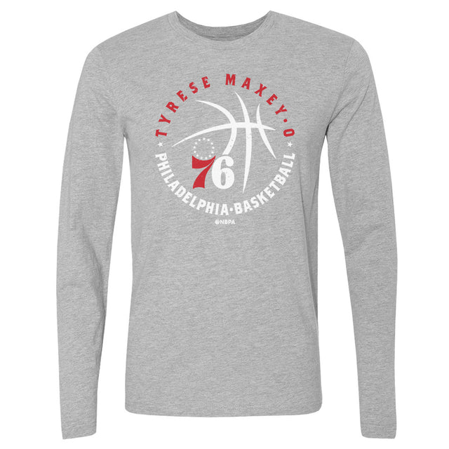 Tyrese Maxey Men's Long Sleeve T-Shirt | 500 LEVEL