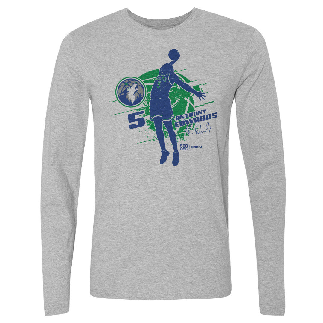 Anthony Edwards Men's Long Sleeve T-Shirt | 500 LEVEL