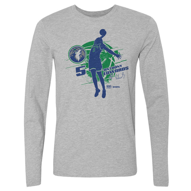 Anthony Edwards Men's Long Sleeve T-Shirt | 500 LEVEL