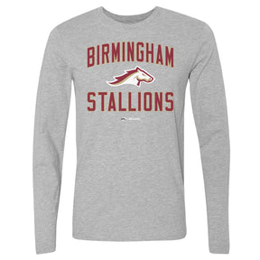 Birmingham Stallions Men's Long Sleeve T-Shirt | 500 LEVEL