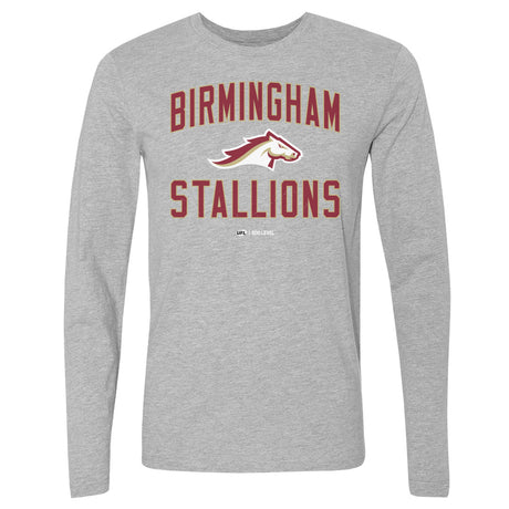 Birmingham Stallions Men's Long Sleeve T-Shirt | 500 LEVEL