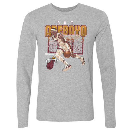 Bam Adebayo Men's Long Sleeve T-Shirt | 500 LEVEL