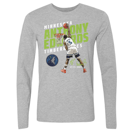 Anthony Edwards Men's Long Sleeve T-Shirt | 500 LEVEL