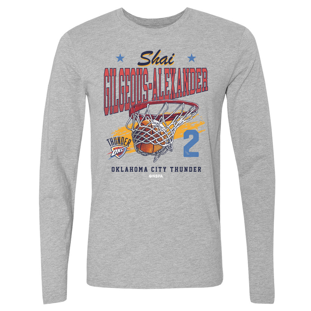 Shai Gilgeous-Alexander Men's Long Sleeve T-Shirt | 500 LEVEL