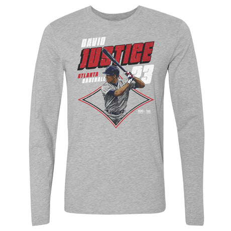 David Justice Men's Long Sleeve T-Shirt | 500 LEVEL