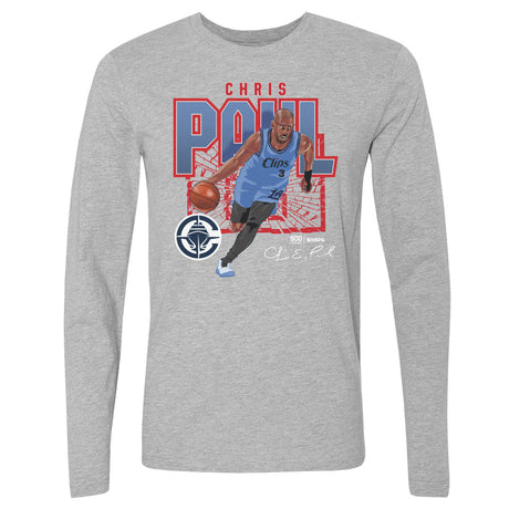Chris Paul Men's Long Sleeve T-Shirt | 500 LEVEL