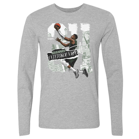Giannis Antetokounmpo Men's Long Sleeve T-Shirt | 500 LEVEL