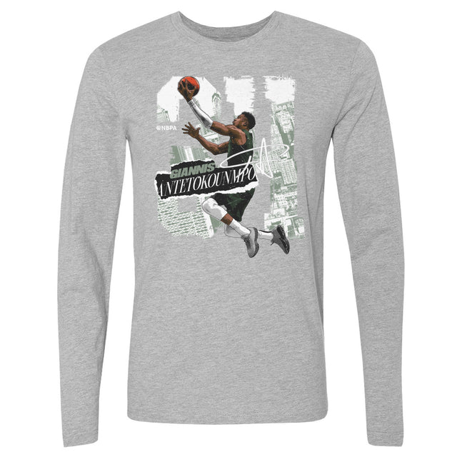 Giannis Antetokounmpo Men's Long Sleeve T-Shirt | 500 LEVEL