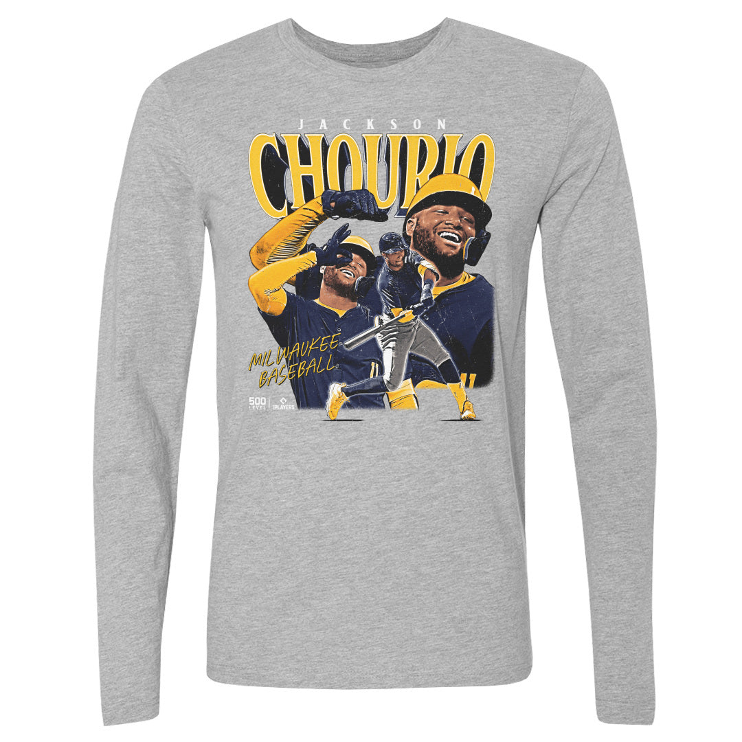 Jackson Chourio Men's Long Sleeve T-Shirt | 500 LEVEL