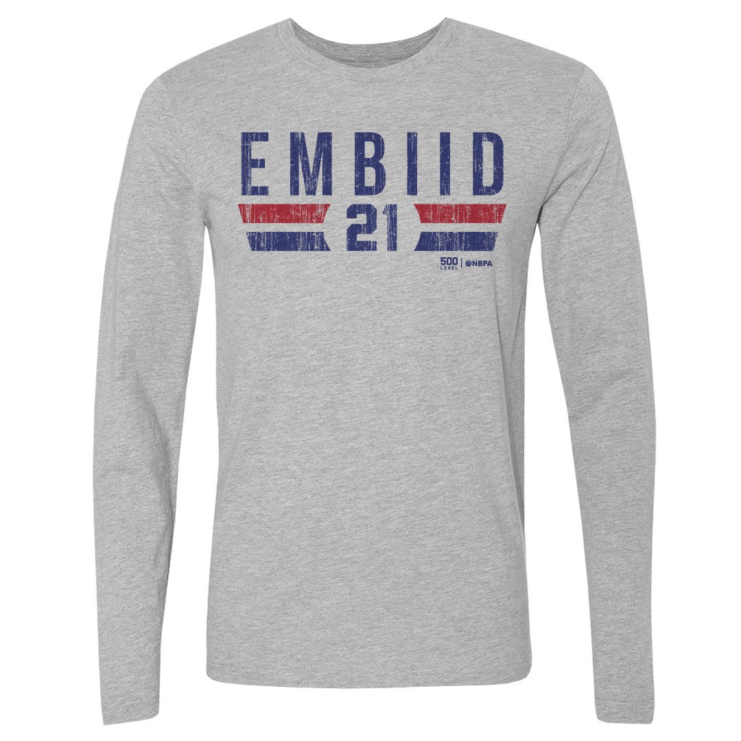Joel Embiid Men's Long Sleeve T-Shirt | 500 LEVEL