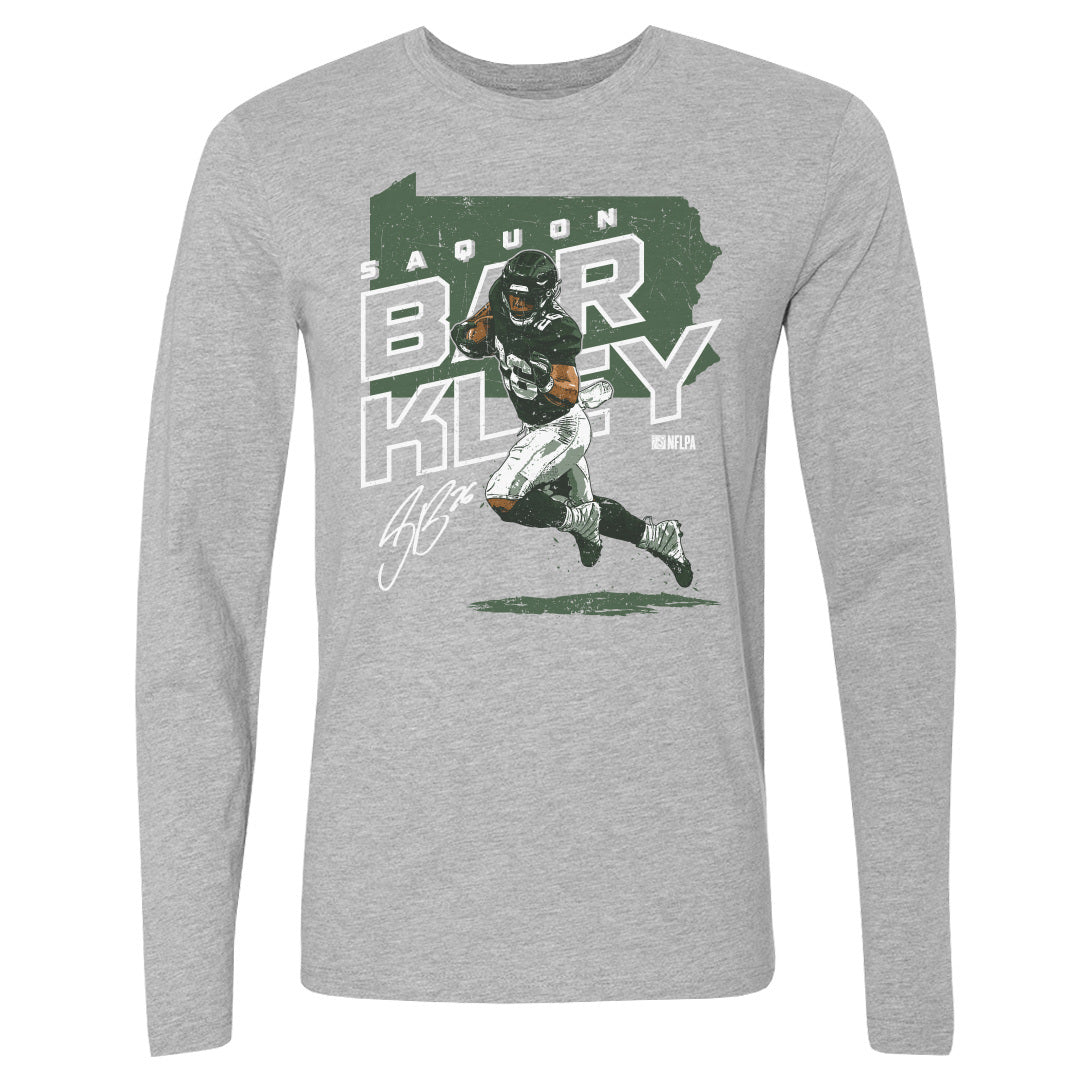 Saquon Barkley Men&#39;s Long Sleeve T-Shirt | 500 LEVEL