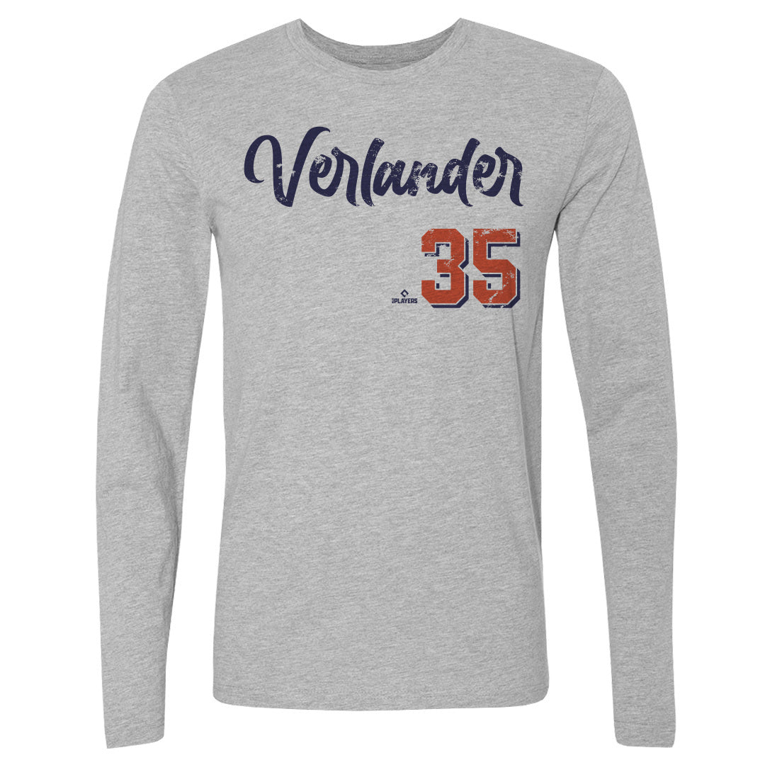 Justin Verlander Men&#39;s Long Sleeve T-Shirt | 500 LEVEL